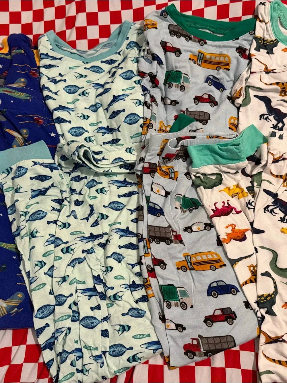 Kids bamboo Pajama bundle Set - Soft Cotton size 9/10